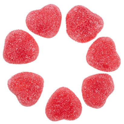 Coeur sur à la fraise